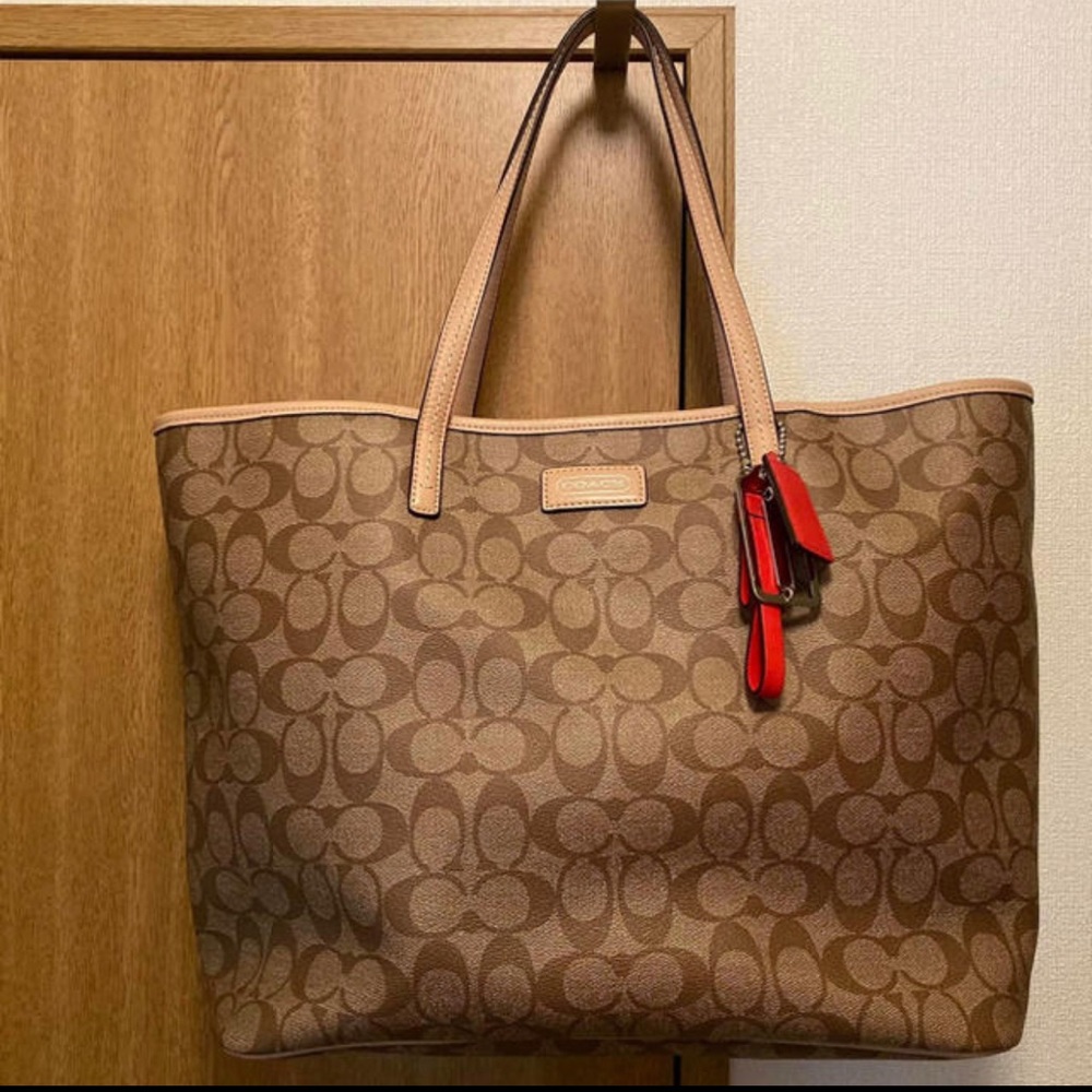 Authentic Coach canvass tote